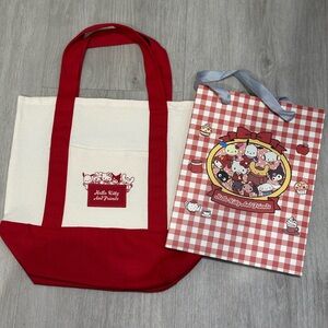 NEW Hello Kitty & Friends - Exclusive Red and Cream Tote Bag with gift bag